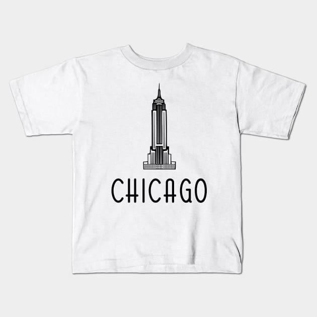 Chicago City Shirt Kids T-Shirt by deathbytoys